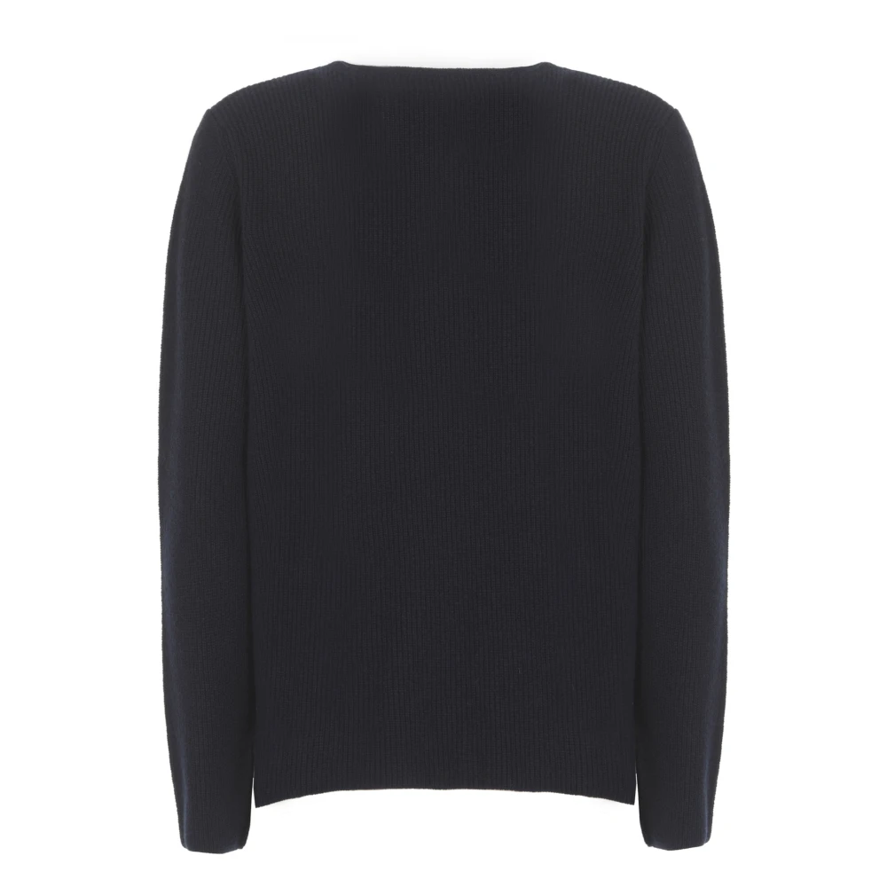 Kangra Blauwe Cashmere V-Hals Trui Vrouw Blue Dames