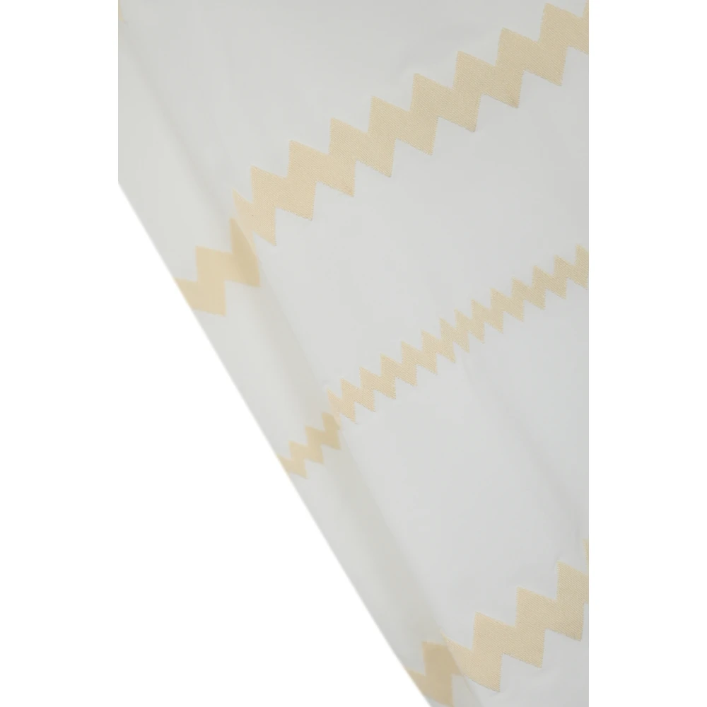 Liviana Conti Zigzag Geborduurde Katoenen Jurk White Dames