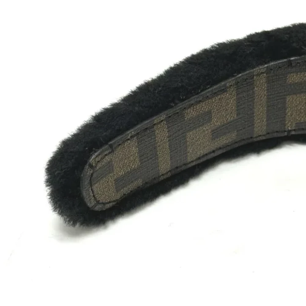 Fendi Vintage Pre-owned Fabric hair-accessories Black Dames
