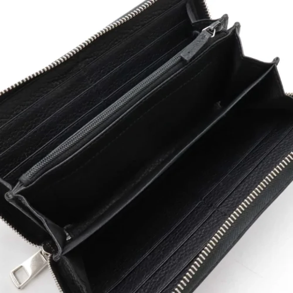 Gucci Vintage Pre-owned Leather wallets Black Dames
