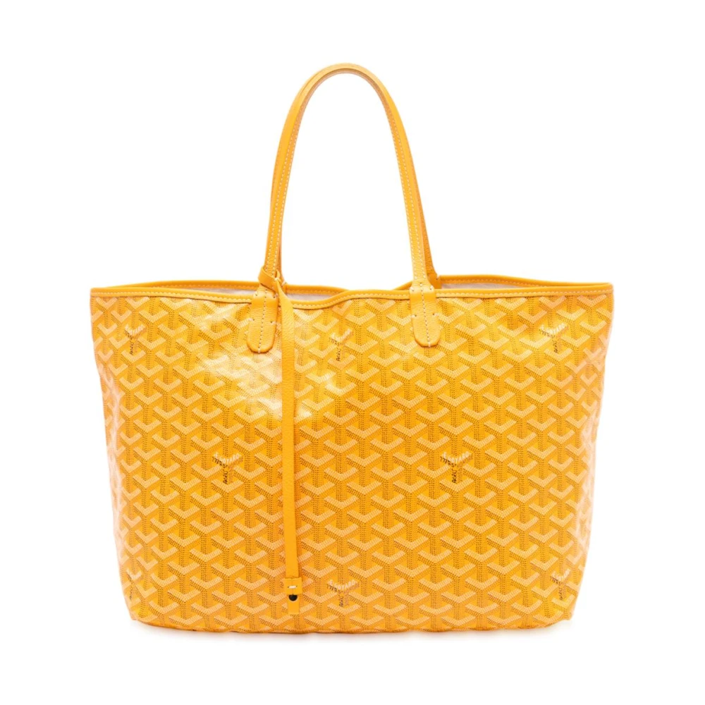 Goyard Vintage Women's Yellow Pre-Owned Printed Coated Canvas Tote