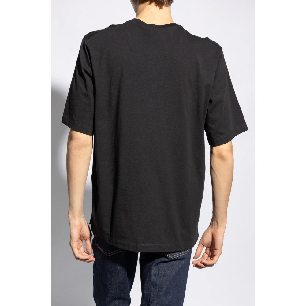 Dsquared2 T-shirt met logo Black Heren