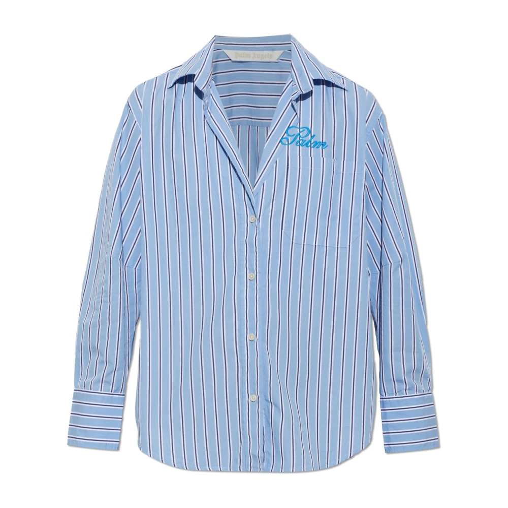 Palm Angels Donna Blu Camicette S, New,