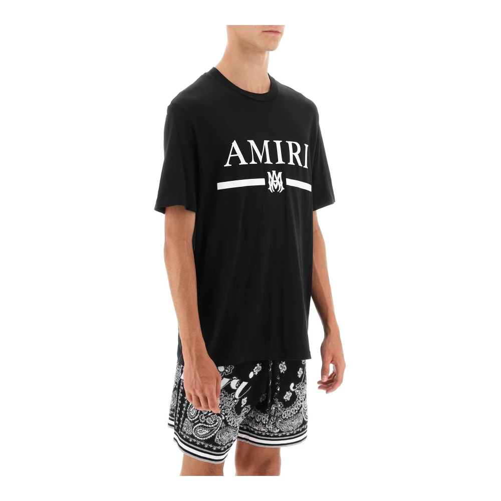 Amiri T-shirt met rubberen logoprint Black Heren