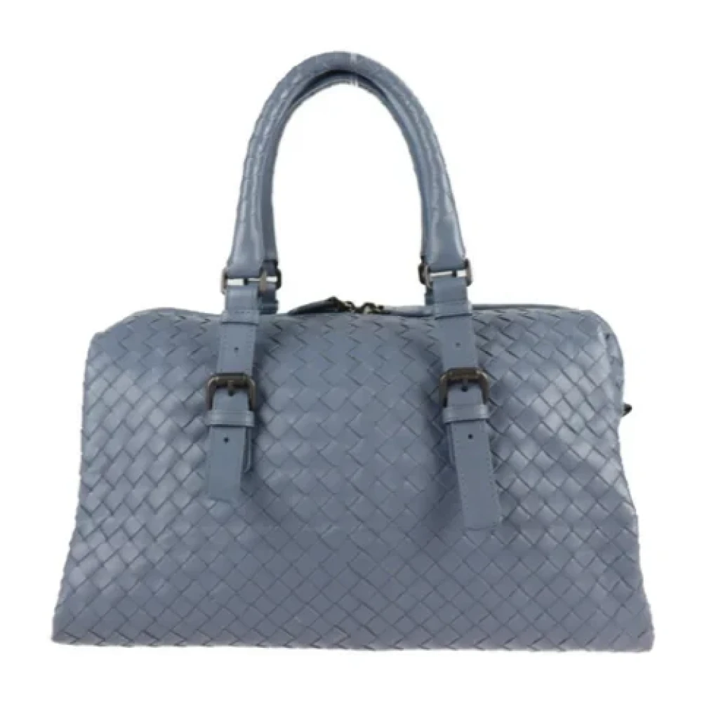 Bottega Veneta Vintage Pre-owned Leather handbags Blue Dames