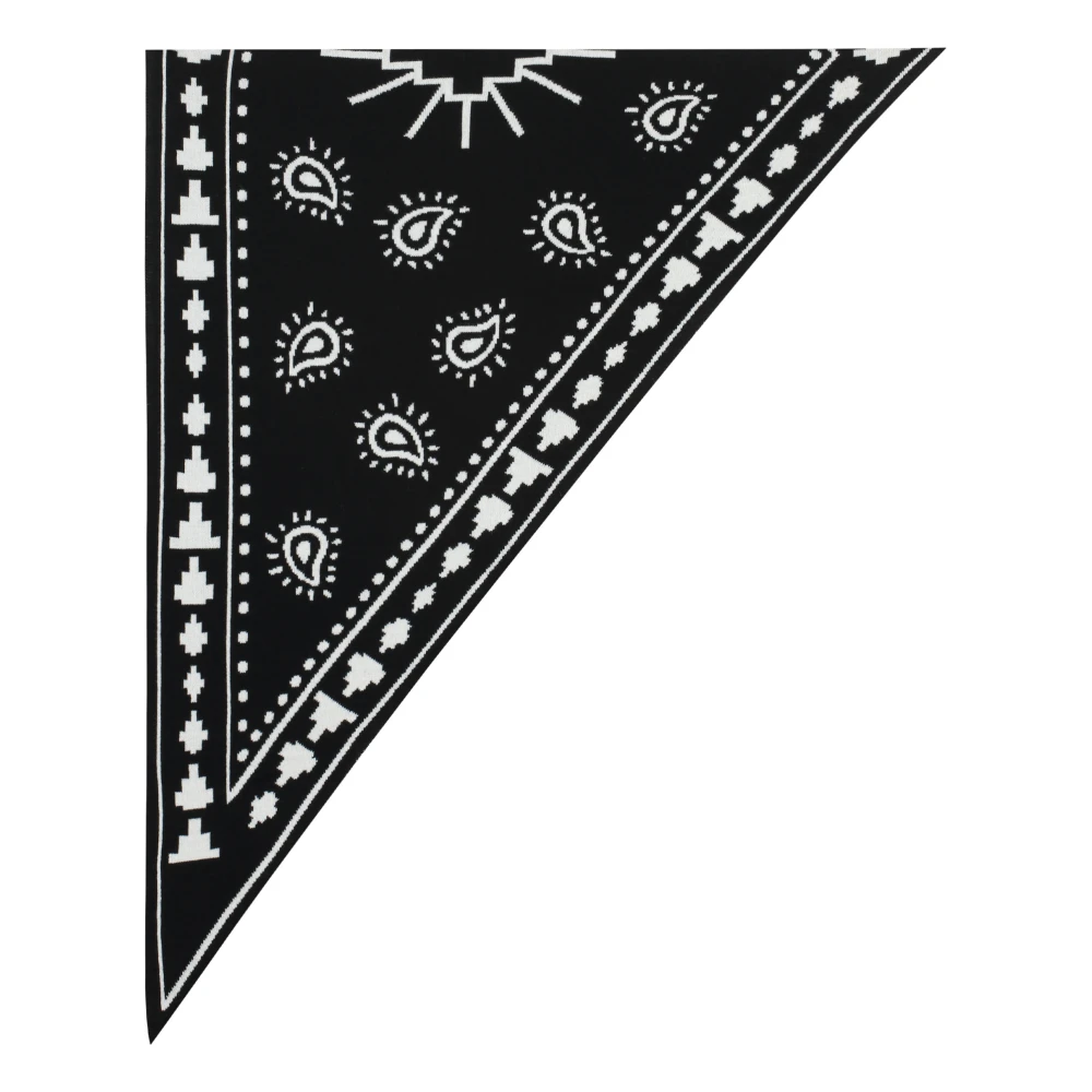 Marcelo Burlon Bandana Wollen Sjaal Black Heren