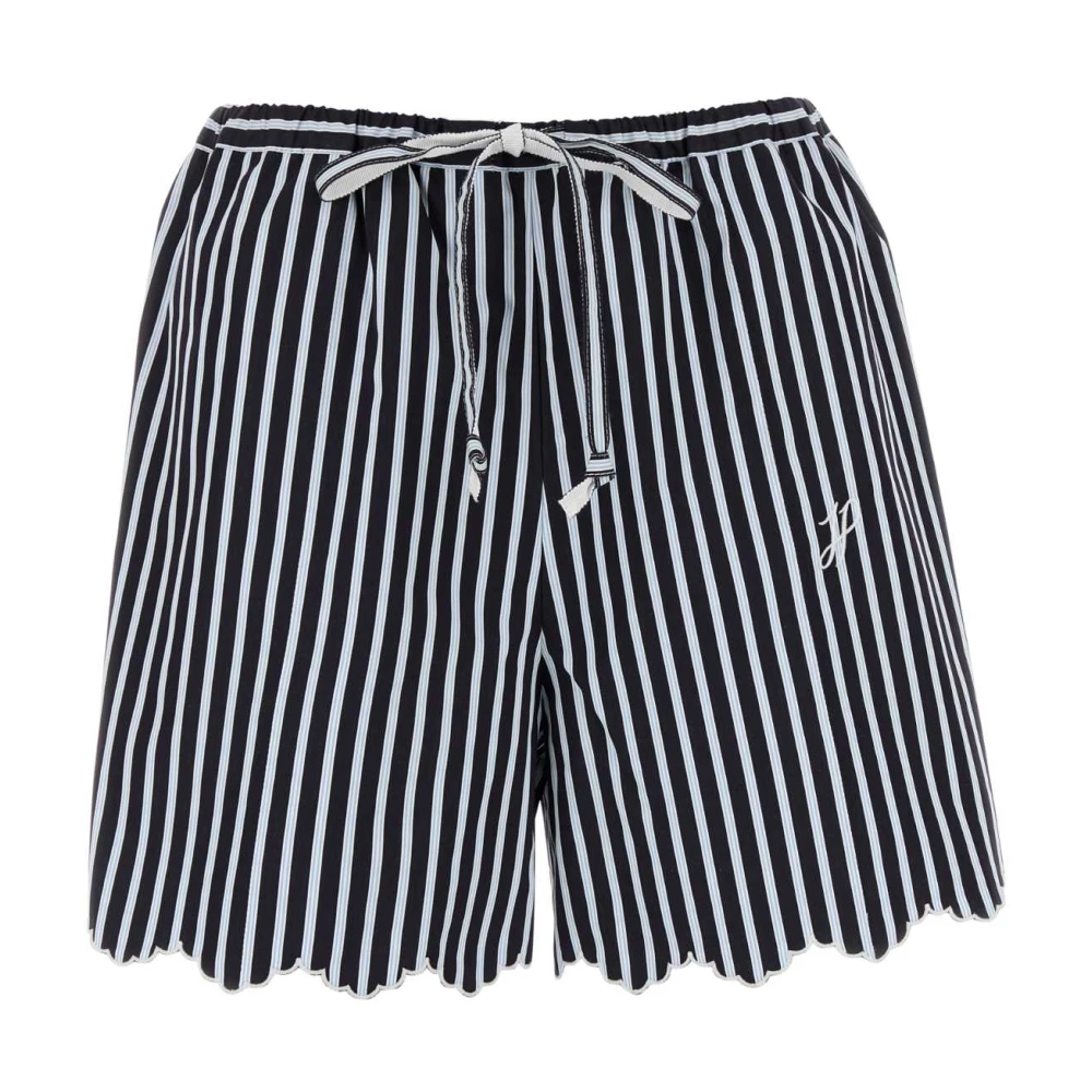 Patou Blå Broderade Bomull Bermuda Shorts