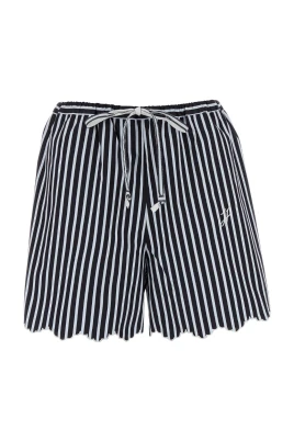 Broderade bomull Bermuda shorts