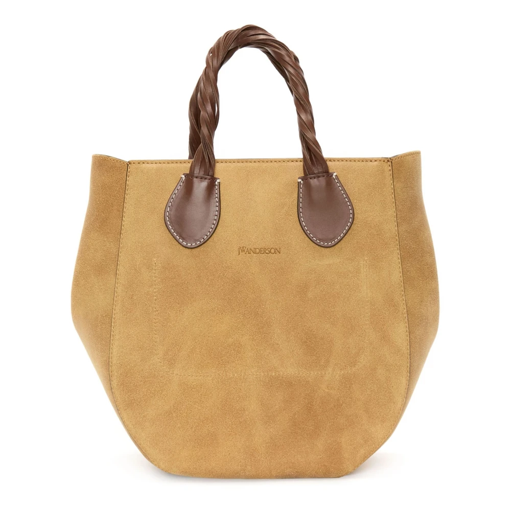 JW Anderson Kleine Punch Tote Tas Beige Dames