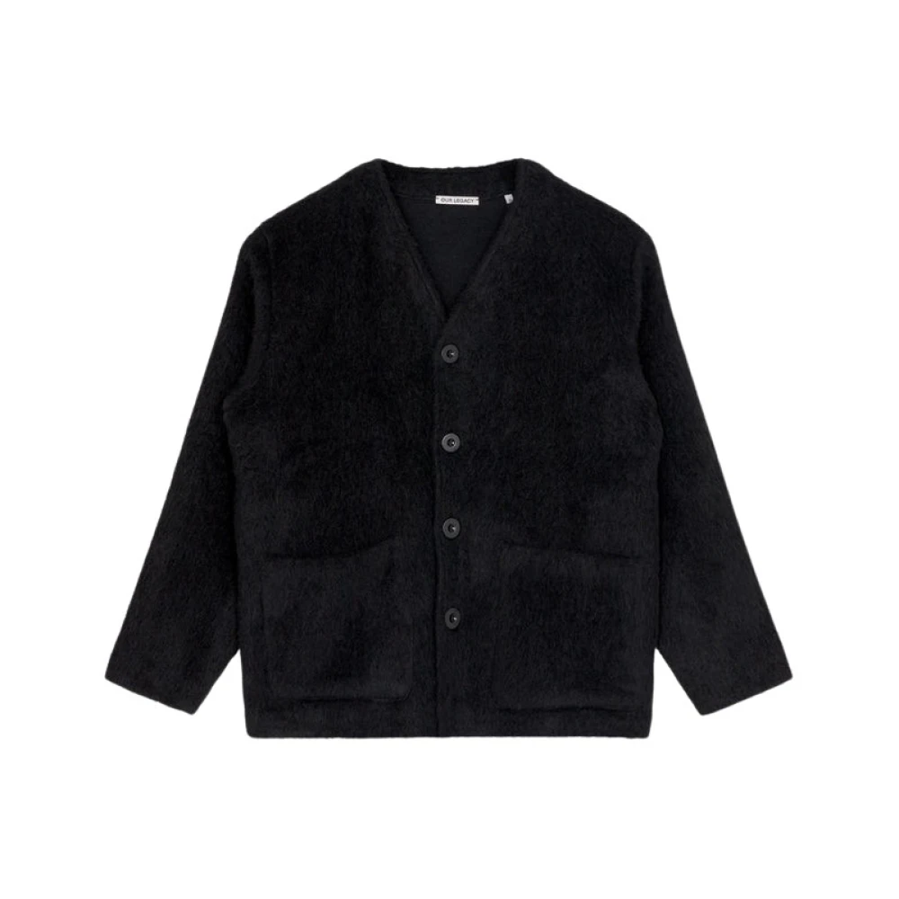 Our Legacy Men's Black Cardigans, L, Cardigan