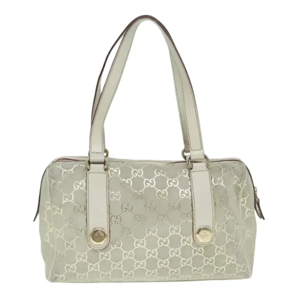 Gucci Vintage Pre-owned Canvas gucci-bags White Dames
