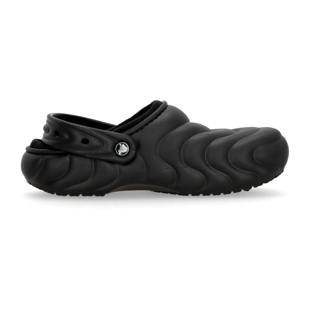 Crocs Black Clogs, Male, 5 Uk, Classic Lined Overpuff Clog