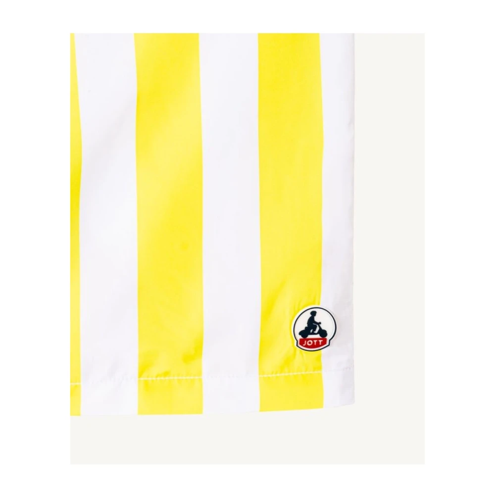 Jott Gele zwemshorts met patchlogo Yellow Heren