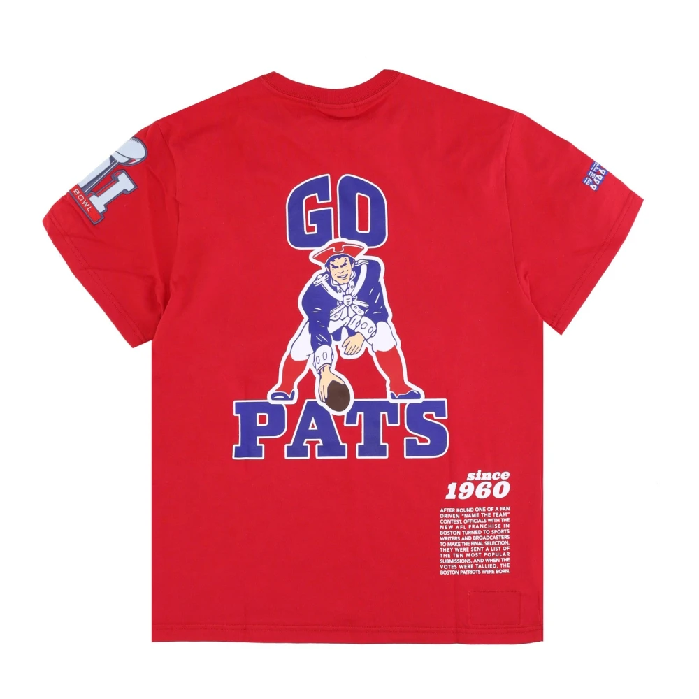 Mitchell & Ness NFL Team Origins T-Shirt Scarlet Red Heren
