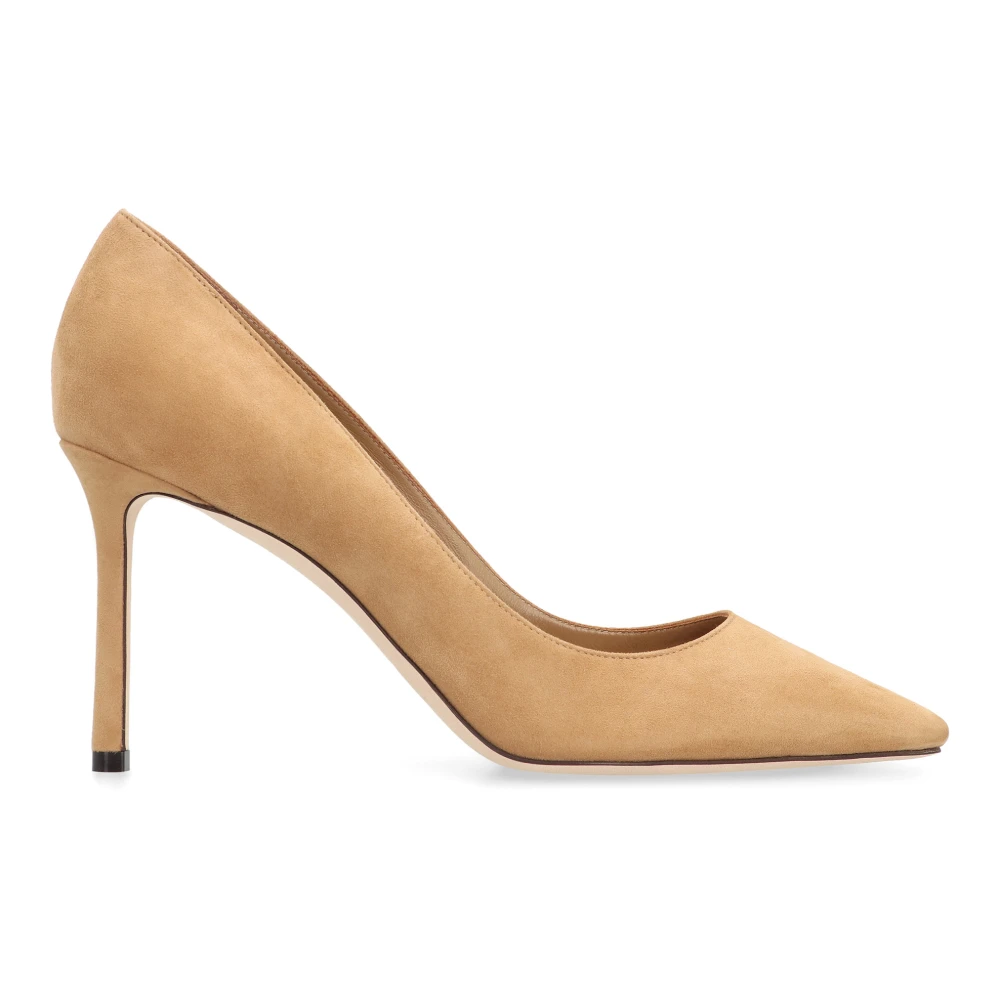 Jimmy Choo Women's Beige Pumps, 7 Uk, Elegant Suede Stiletto Heels