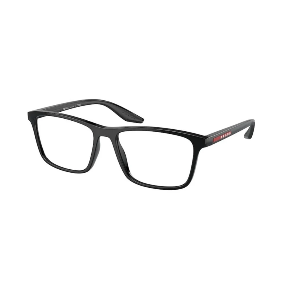 Prada Linea Rossa Men's Black Man Ps 01Qv 1Ab1o1 Optical Frames Nylon Pillow Normal - Image 3
