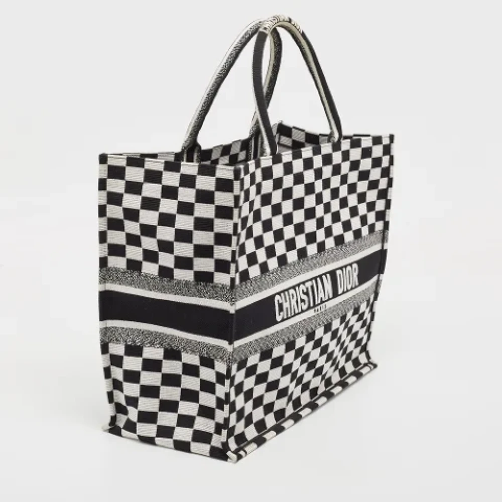 Dior Vintage Pre-owned Canvas totes Black Dames