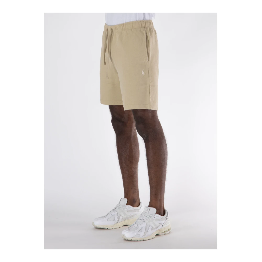 Ralph Lauren Logo Essential Shorts Beige Heren
