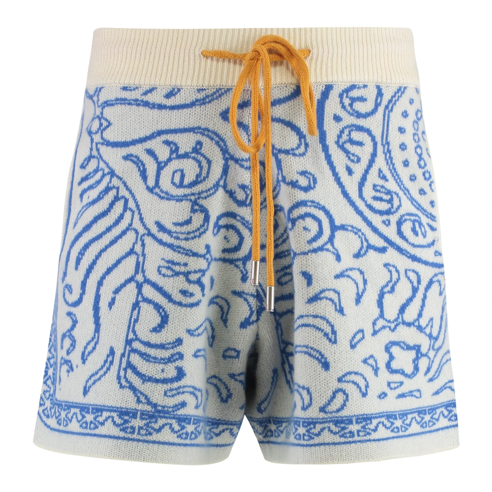 Rhude Merino Cashmere Gebreide Shorts Multicolor Heren