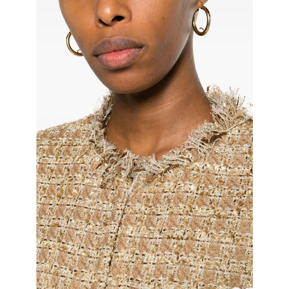 Twinset Irish Cream Bouclè Kort Jack Beige Dames