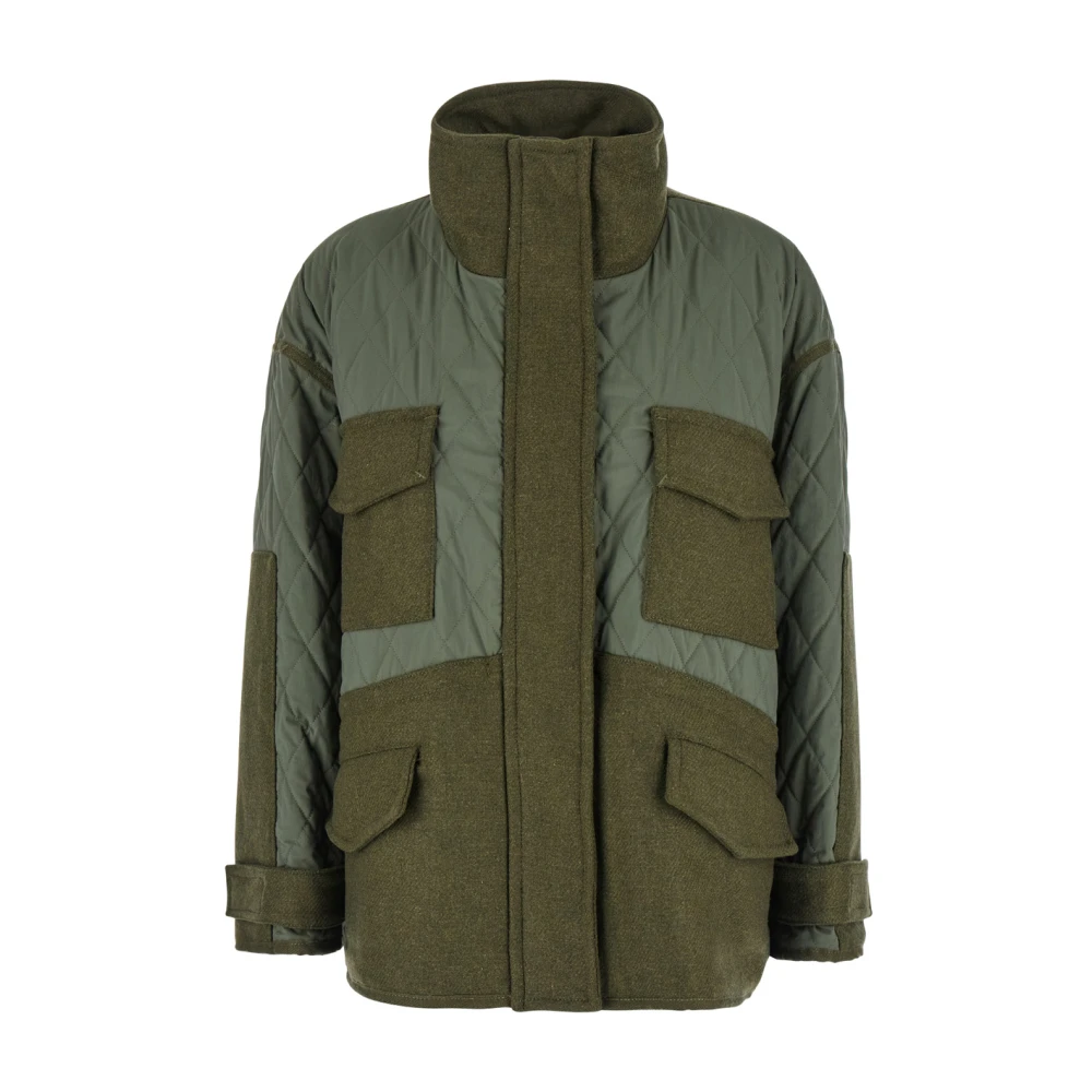 pinko Groene Voltaire Parka Jas Green Dames