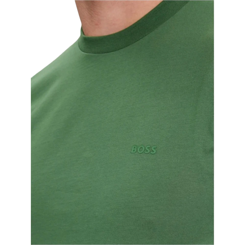 Boss Katoenen T-Shirt Green Heren