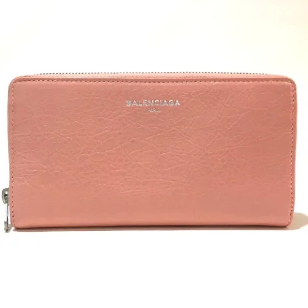 Balenciaga Vintage Pre-owned Leather wallets Pink Dames