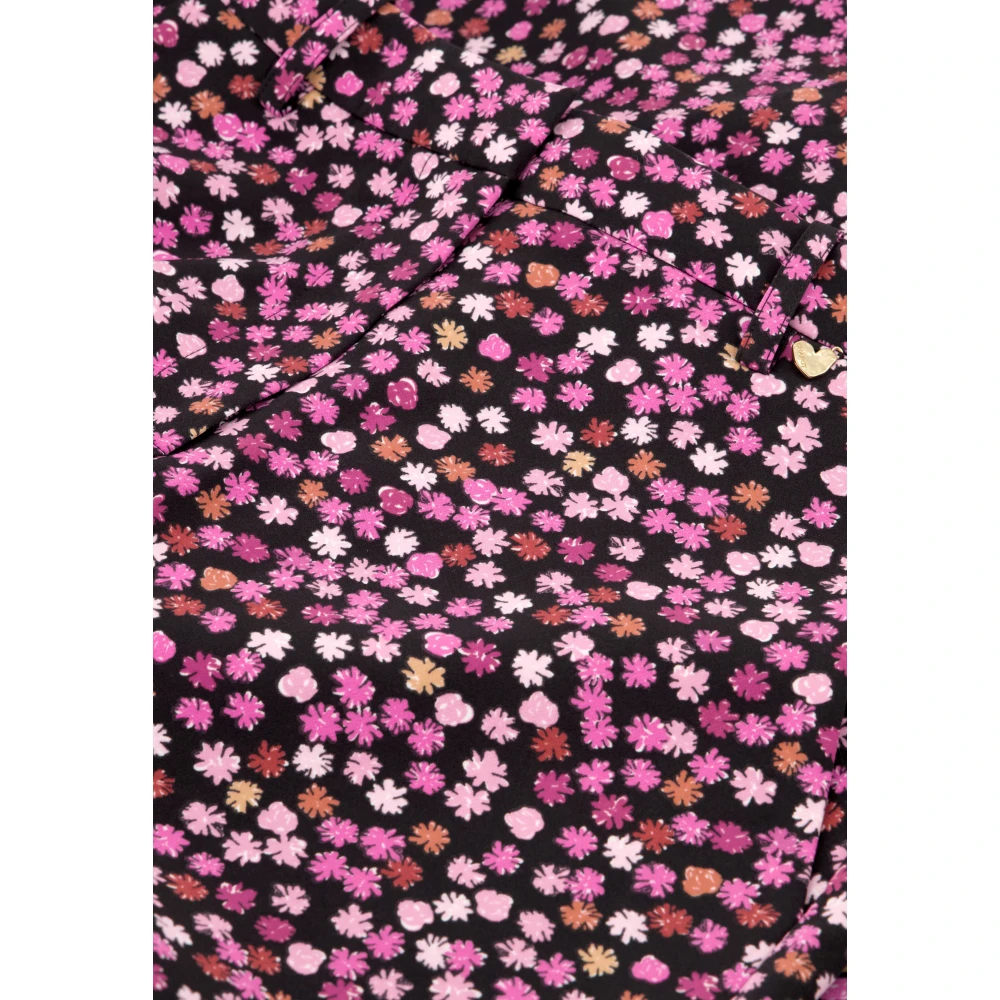 Fabienne Chapot Roze Bloemen Straight-Leg Broek Pink Dames