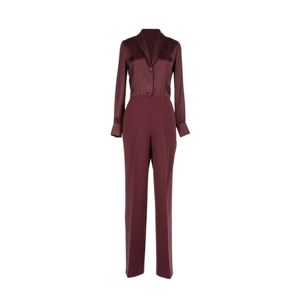 Twinset Purple Elegant One Piece Jumpsuit - Female - Jumpsuits - L - Jumpsuits & Playsuits