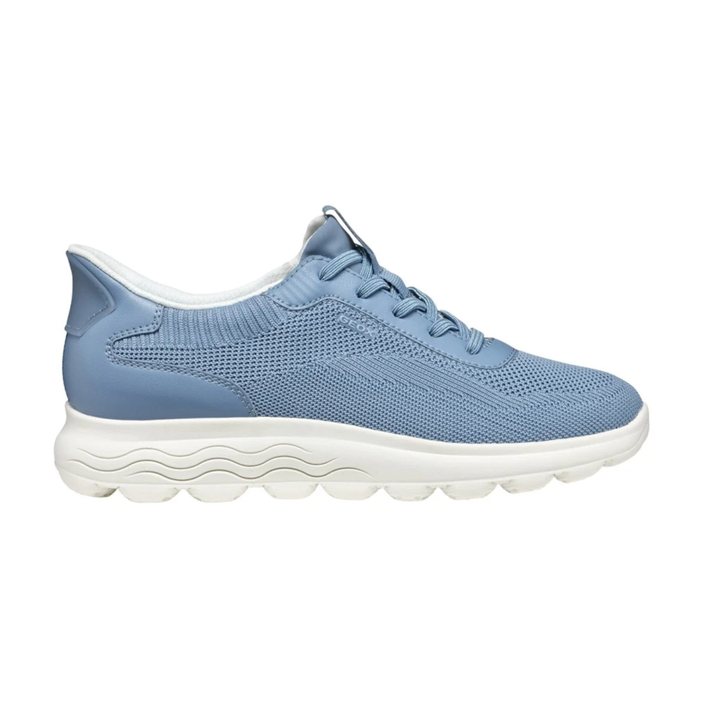 Geox Women's Blue Casual Textile Trainers - Sneakers - 4 Uk - Shoes