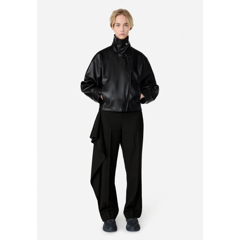 Axel Arigato Roda Faux Leather Jacket Black Dames