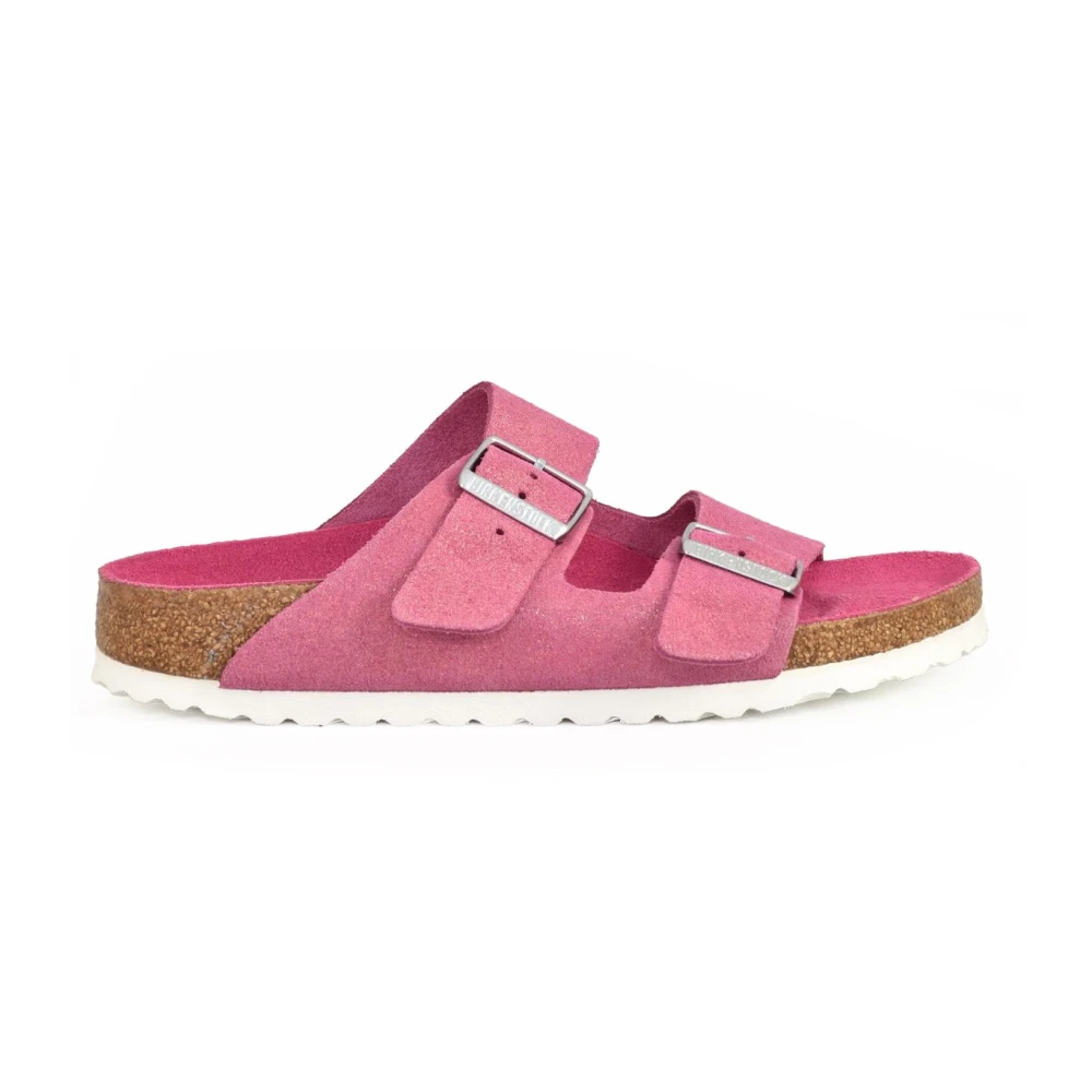 Birkenstock Läder Arizona Sandal Pink, Dam