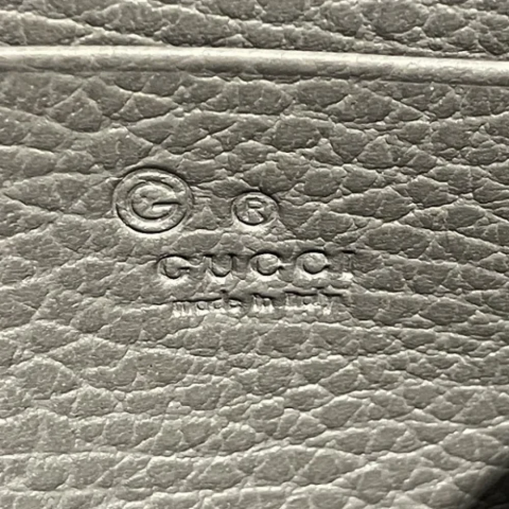 Gucci Vintage Pre-owned Leather wallets Gray Dames