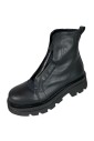 bottes-en-cuir-noir-avec-fermeture-eclair