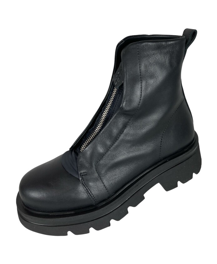bottes-en-cuir-noir-avec-fermeture-eclair