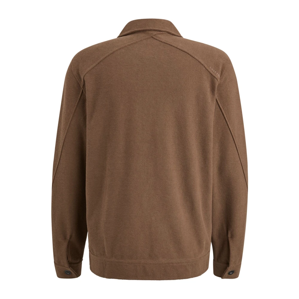 Cast Iron Deluxe Twill Jersey Knoopjas Brown Heren