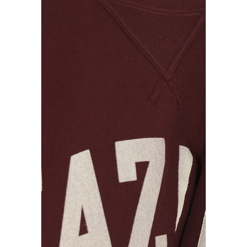 Undercover Bordeaux Hazard Print Sweater Red Dames