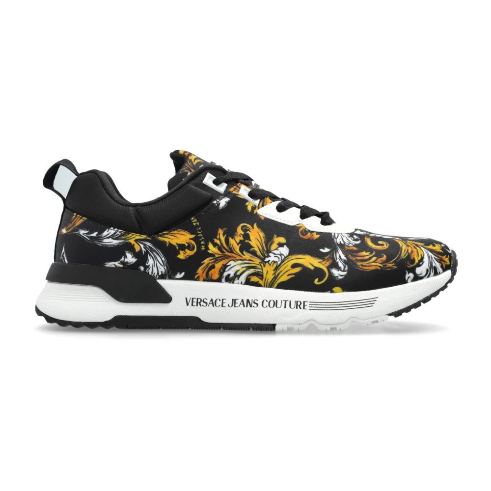 Versace Jeans Couture Sneakers med barocco-tryck Black, Herr