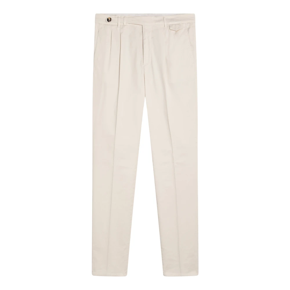 Brunello Cucinelli Regular Fit Byxor White, Herr