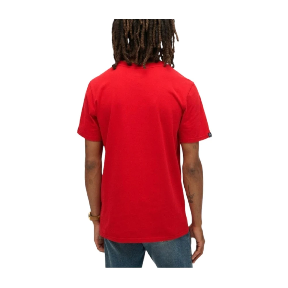 Superdry New York Rode T-shirt Urban Stijl Red Heren