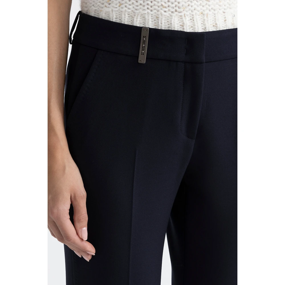 PESERICO Cigaretbroek van tweewegstretchstof Blue Dames
