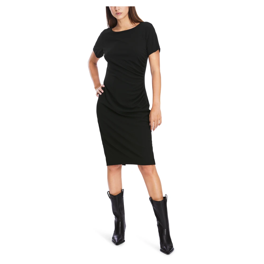 Marc Cain Wikkeljurk met Figuurvolgende Silhouet Black Dames