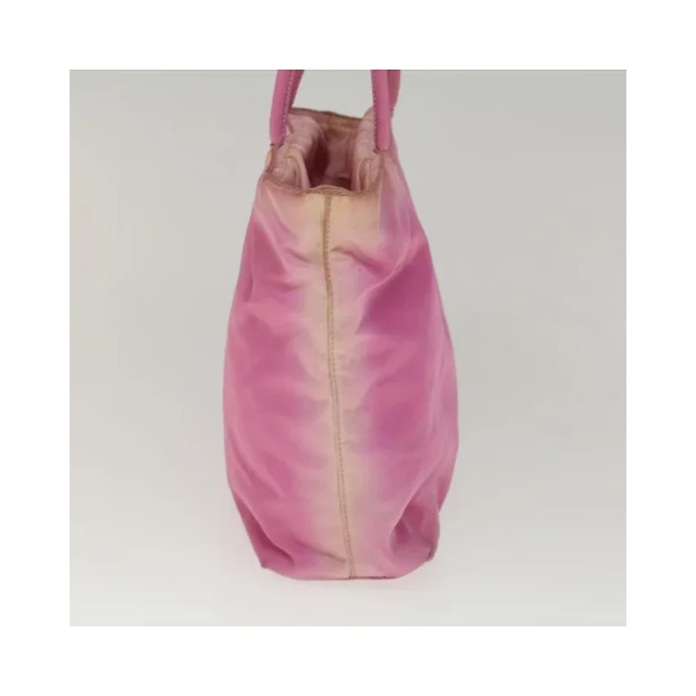 Prada Vintage Pre-owned Nylon handbags Pink Dames
