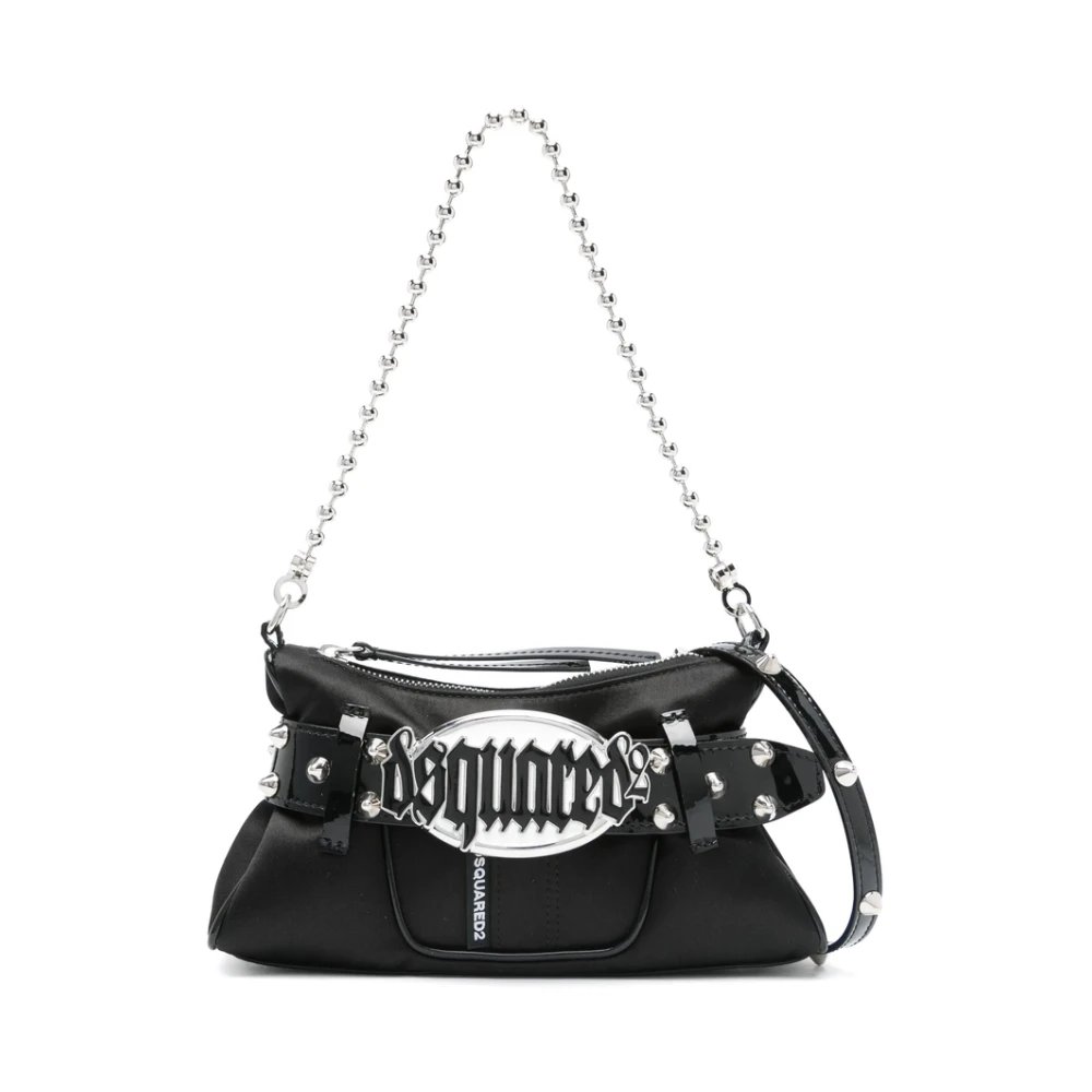 Dsquared2 Zwarte Crossbody Tas met Afneembare Bandjes Black Dames
