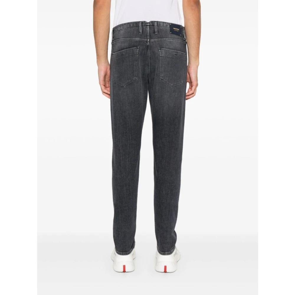 Incotex Grijze Slim Fit Denim Jeans Gray Heren