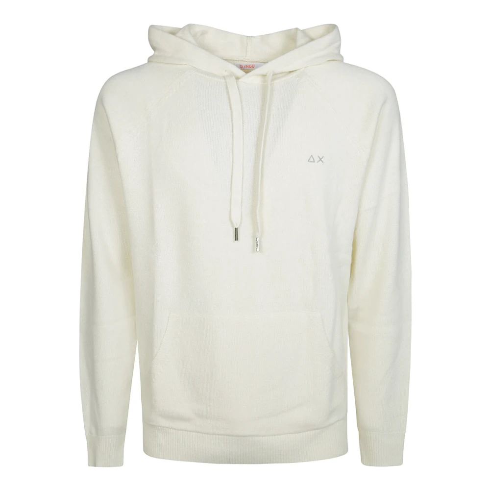 Sun68 Solide Warme Hoodie Beige Heren