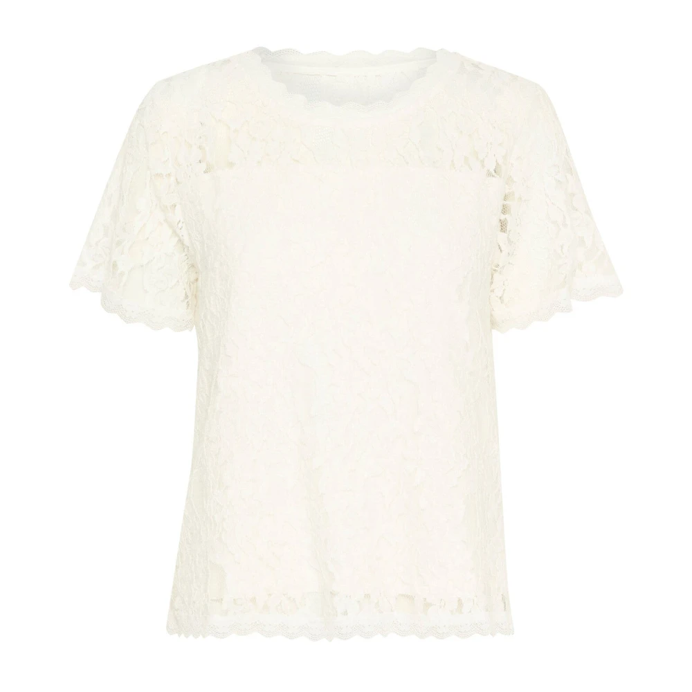 Cream Women's White Lace Blouse Snow Feminine Style - Blouses - Xl - Blouses & Shirts