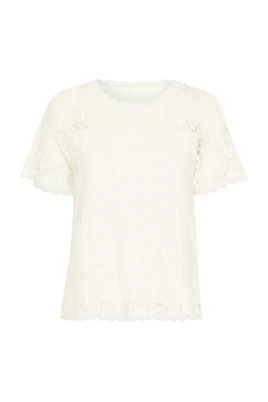 Spetsblus Snövit Feminin Stil