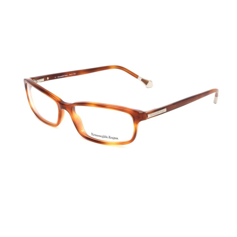Ermenegildo Zegna Bruine Plastic Unisex Wijzerplaat Frames Brown Unisex