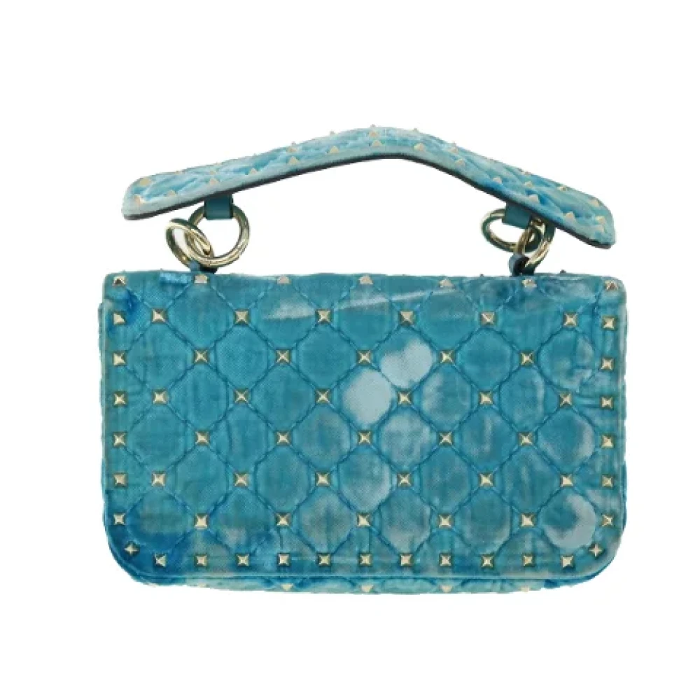 Valentino Vintage Pre-owned Fabric shoulder-bags Blue Dames